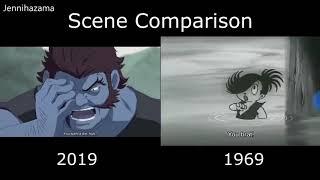 Dororo: 1969 vs 2019 ep 1 scene comparison