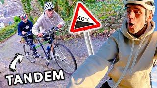 Can We Ride a Tandem Bike up The Worlds Steepest Road?