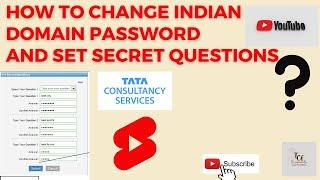 TCS Ultimatix login| Set secret questions | Indian domain password#tcsupdates#tcs@Corporate_9to6 #tcsultimatix
