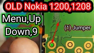 Nokia 1200,1208 Menu, Up, Down, 9, Keypad Repair // Nokia old 1200 Keypad (1) Jumper 100% Fix u4ugsm