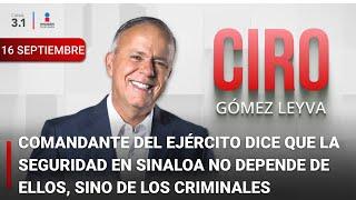 Ciro Gómez Leyva en Imagen Noticias | Programa Completo 16/SEPTIEMBRE/2024