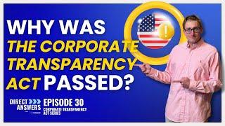 Why Was The Corporate Transparency Act Passed?