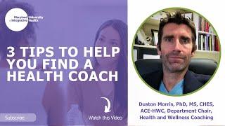 3 Tips to Help You Find a Health Coach