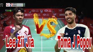 KEMENANGAN DI WAKTU ITU JUGA DI GENGGAMAN MALAM INILee Zii Jia  VS Toma Junior Popov