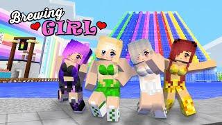 Becoming Beautiful Girl Human | Brewing Girl - Monster Minecraft