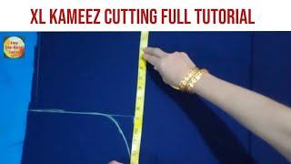 XL - size kameez cutting full tutorial