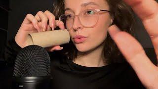 ASMR tapping and mouth sounds (+surprise)