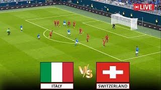 LIVE : SWITZERLAND vs ITALY FULL MATCH LIVE I EURO 2024 KNOCKOUT STAGE I eFootball Pes 21 Gameplay