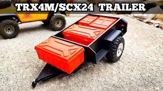 injora trx4m / scx24 trailer assembly