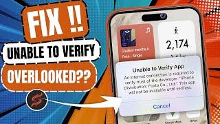 Solving 'Unable to Verify App': Easy Steps for iOS Users !