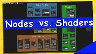 Nodes vs Shaders Explained in Blender 3D