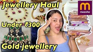 HUGE Meesho jewellery haul under ₹300 | Ethnic jewellery sets | Wedding wear jewellery | kp styles