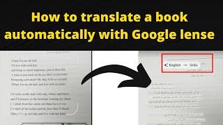 how to translate a document with  google lens on android phone