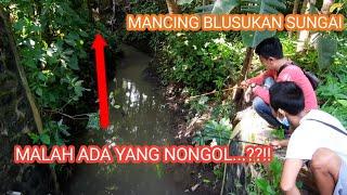 MANCING IKAN WADER BLUSUKAN SUNGAI MOYUDAN SLEMAN JOGJA TERNYATA BANYAK PENGHUNI LAINNYA