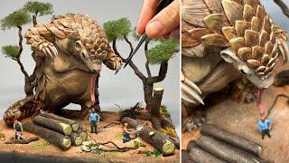 PANGOLIN’S REVENGE, Diorama, Polymer Clay