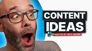 Unlimited CONTENT IDEAS For Live Streams and Videos