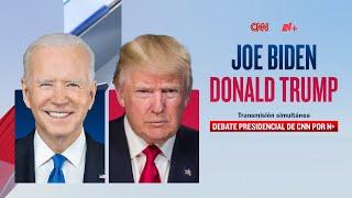 Debate presidencial de CNN entre Joe Biden y Donald Trump. Transmisión Simultánea al Español.