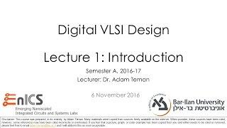 מערכות ומעגלי VLSI - הרצאה 1 - מבוא