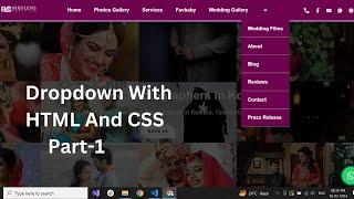 How to make dropdown list with HTML and CSS Only - PART 1