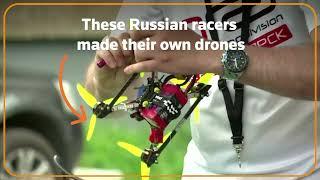 Competitors make DIY drones for racing contest in Russia