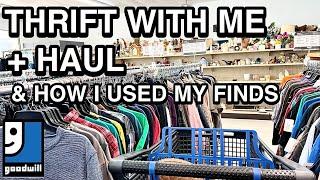 THRIFTING AT GOODWILL & A THRIFT SHOPPING HAUL * THRIFT WITH ME THRILLED THRIFTER