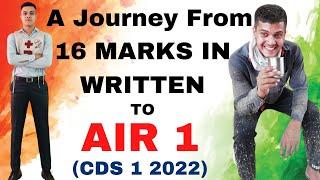 CDS 1 2022 AIR 1 TUSHAR || SSB || Failures || Life Lessons || A Good Human.