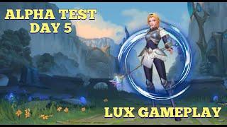 LoL Wild Rift: Alpha Test Day 5 Lux Gameplay (no commentary)