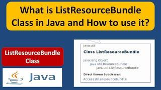 What is ListResourceBundle Class in Java and How to use it?