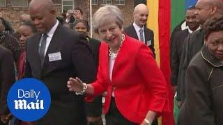 Is Theresa May the most AWKWARD dancer ever?!