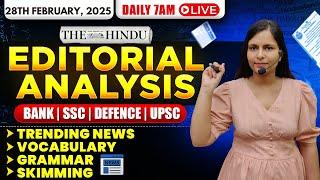 Editorial Analysis | 28th February, 2025 | Vocab, Grammar, Reading, Skimming | Nimisha Bansal