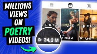 How to Make Viral Poetry Videos for MILLIONS of Views (WITH PROOF!)