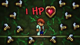 Terraria, but I only have 1 HEALTH POINT...