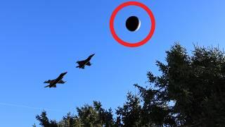 Unexplained ufo videos:  UFO Chased by Military Jets Over New Jersey