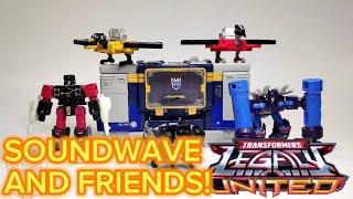 SOUNDWAVE AND FRIENDS! Transformers Soundwave Laserbeak Ravage Buzzsaw Frenzy Rumble kenbotbot