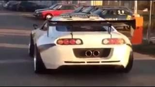 Custom Modified Toyota Supra A80 Widebody GT Wing Exhaust Sound