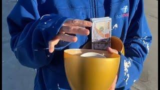 Millionaire gives away a golden egg worth $100,000 for Thanksgiving!