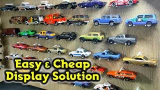 Simple and cheap display solution for 1:64 scale diecast cars