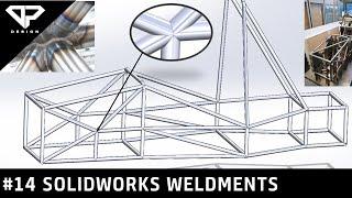 Learning Solidworks #14 : Solidworks Weldments | FSAE Frame Example | Joints | DP DESIGN