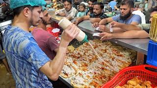 KFC ZINGER BURGER in MEGA KITCHEN  Speedy Guy Making Biggest PARATHA ROLL! Crazy Rush for Fast Food