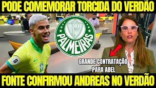 AGORA! ANDREAS PEREIRA DE MALAS PRONTAS PARA O PALMEIRAS! NOTICIAS DO PALMEIRAS HOJE