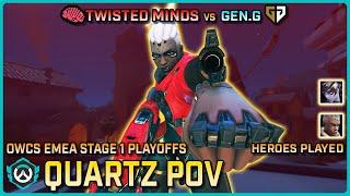 [ Quartz ] ELITE Hitscan Gameplay | Twisted Minds vs Gen.G | Playoffs | OWCS EMEA Stage 1