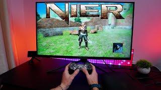 NIER | PS3 Super SLIM POV Gameplay On 240Hz 32 Inch Gaming Monitor