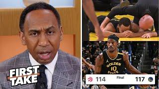 FIRST TAKE | Warriors' Championship DNA will always SHOW UP- Stephen A on Curry's injury in Dubs win