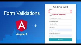 Angular form validation  - Template Driven Forms with Error Message.