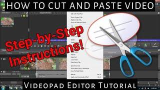 How to Cut and Paste Video - VideoPad Video Editor Tutorial