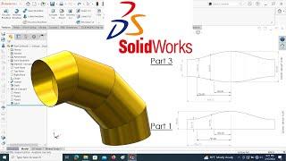 Solidworks Sheet Metal tutorial Sheet Metal Elbow