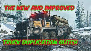 THE NEW AND IMPROVED TRUCK DUPLICATION GLITCH: Snowrunner (PATCHED)