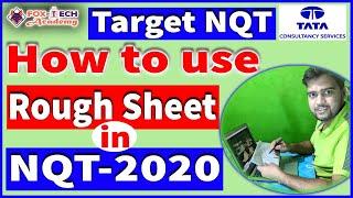 How to use rough sheet in TCS NQT exam || TCS NQT 2020 || Fox Tech Academy