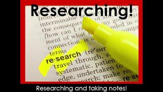 Research Writing - Step 3 - Gathering Information - Part 2