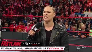 RONDA ROUSEY DESTROYS BECKY LYNCH： Raw, March 4, 2019 #WWERAW